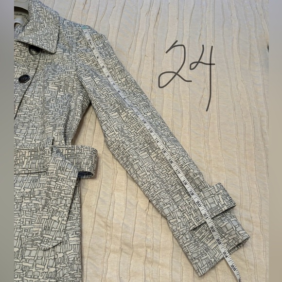 ETCETERA Trench Coat Gray Size 4 - Picture 6 of 11
